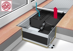 Внутрипольный конвектор Mohlenhoff QSK HK для отопления или охлаждения