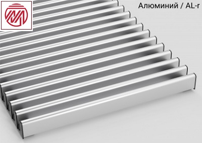 Решетка Mohlenhoff цвета натуральный алюминий AL-r
