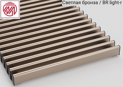 Решетка Mohlenhoff цвета светлая бронза BR-light-r